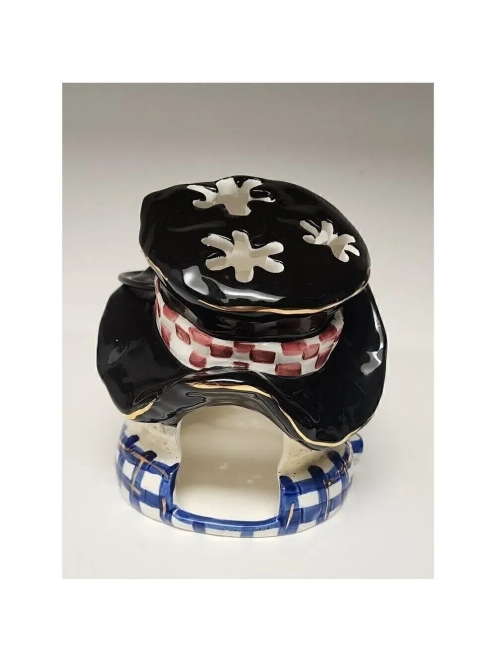Metal Tealight Tall Snowman/ Variations Ceramic Tea Light Candle Holder